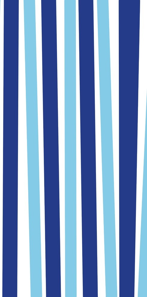 Stripes Decorative Holiday Stripe Print Bath Towel, Royal Blue