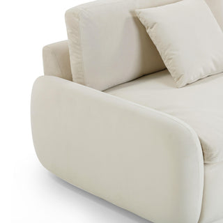 Rachelle Boucle Lounge Chair, Cream