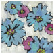 "Graphic Pink and Blue Floral III" Paper Print by Silvia Vassileva, 26"x26"
