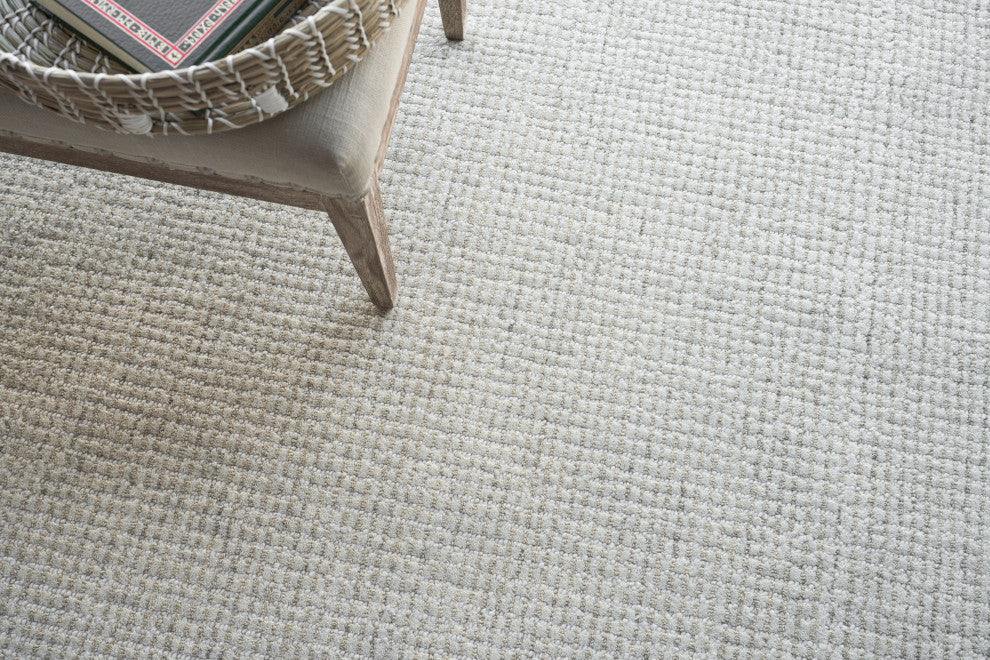 Key West Handmade Hand-Tufted Wool Light Beige Area Rug, 9'x12'