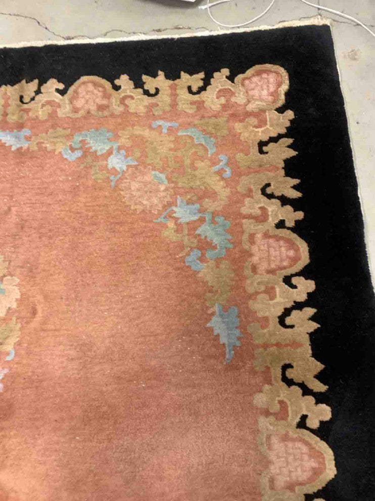 Handmade Antique Art Deco Chinese Rug 8.10'x11.10', 274cmx365cm, 1920s