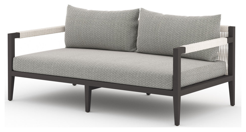 Sherwood Outdoor Sofa-63"-Bronze/Ash