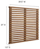 Render Wall Mount Twin Headboard, Walnut