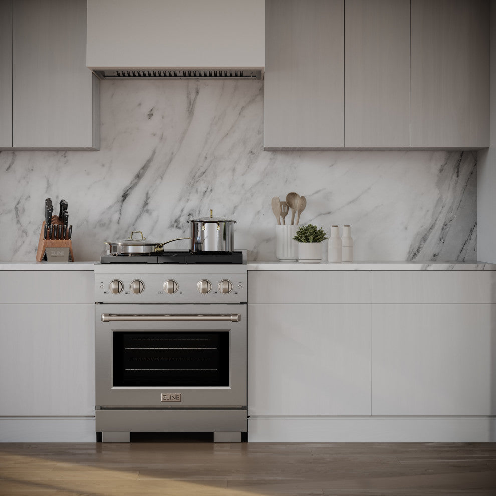 ZLINE 30 In. Freestanding Gas Range, Stainless Steel, SGR30