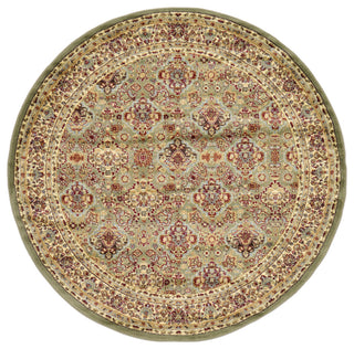 Unique Loom Light Green Colonial Voyage 6'x6' Round Rug