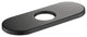 6" Bathroom Faucet Hole Cover KFC100, Matte Black