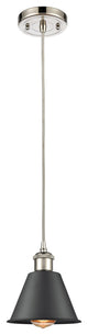 Innovations 516-1P-PN-M8-BK-LED 1-Light Mini Pendant, Polished Nickel