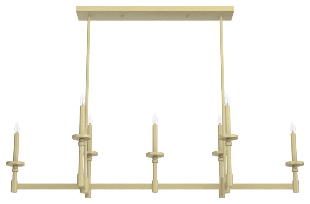Hunter Briargrove Modern Brass 7-Light Chandelier Ceiling Light Fixture