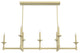 Hunter Briargrove Modern Brass 7-Light Chandelier Ceiling Light Fixture