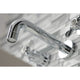 Kingston Brass KS8121BEX 2-Handle 8" Wall Mount Bathroom Faucet, Polished Chrome