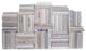Modern Book Wall Set, Marble, Set of 100