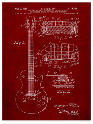 "Guitar 4" by Cole Borders, Canvas Art, 47"x35"