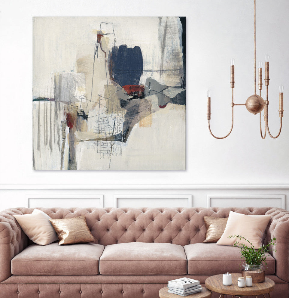 Bay Bridge I V2 - 54 x 54 by Terri Burris