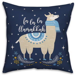 La La Llamakkah 20"x20" Throw Pillow Cover