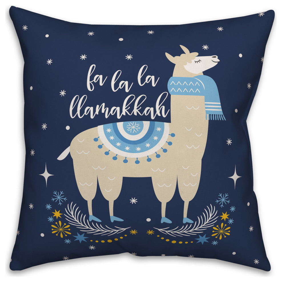 La La Llamakkah 20"x20" Throw Pillow Cover