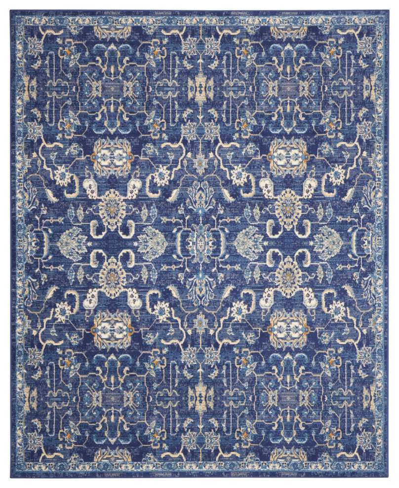 Nourison Grafix 7' x 10' Navy Vintage Indoor Area Rug