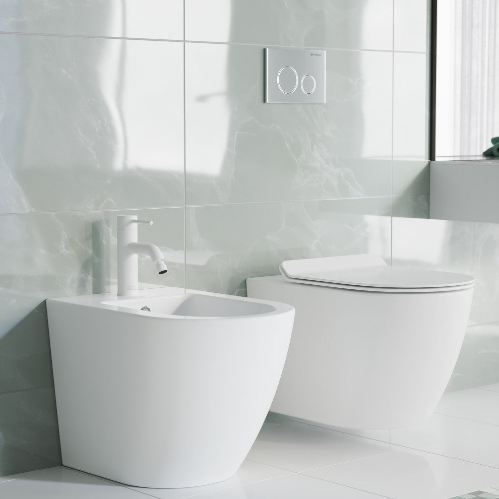 Ivy Bidet Faucet, Matte White