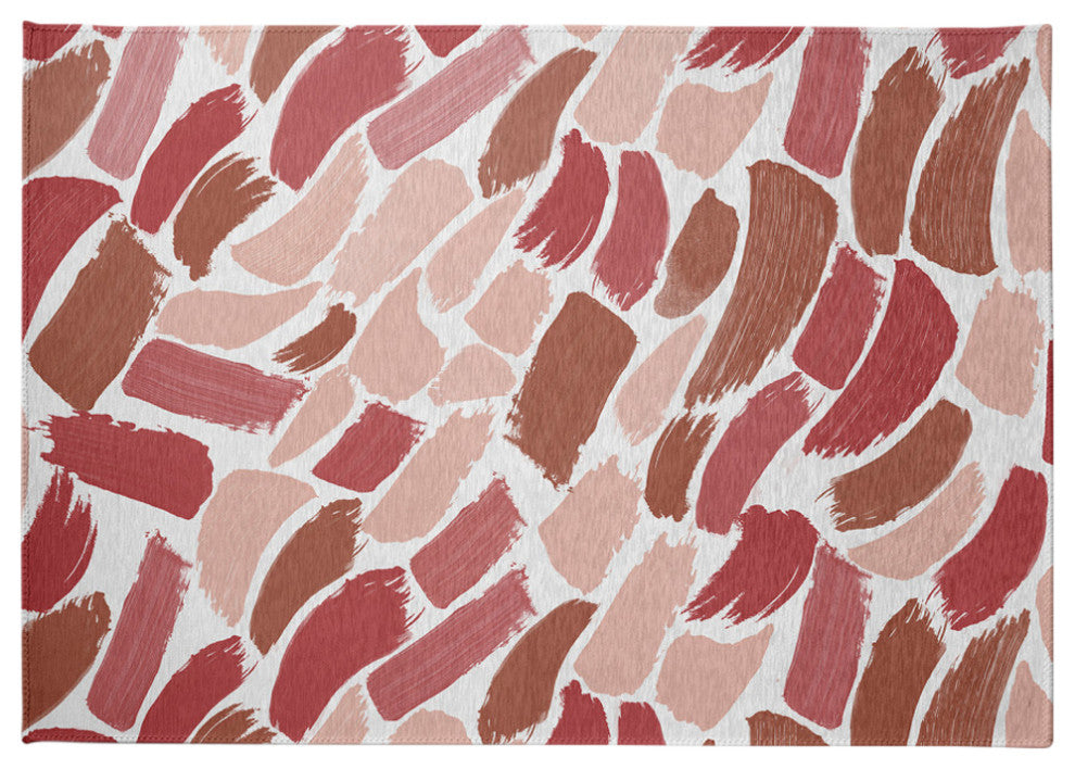 Wenstry Chenille Rug, Red, 5'x7'