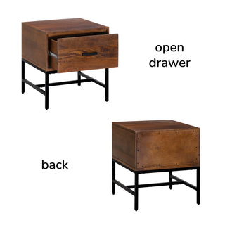 Eden Night Stand Table, Walnut