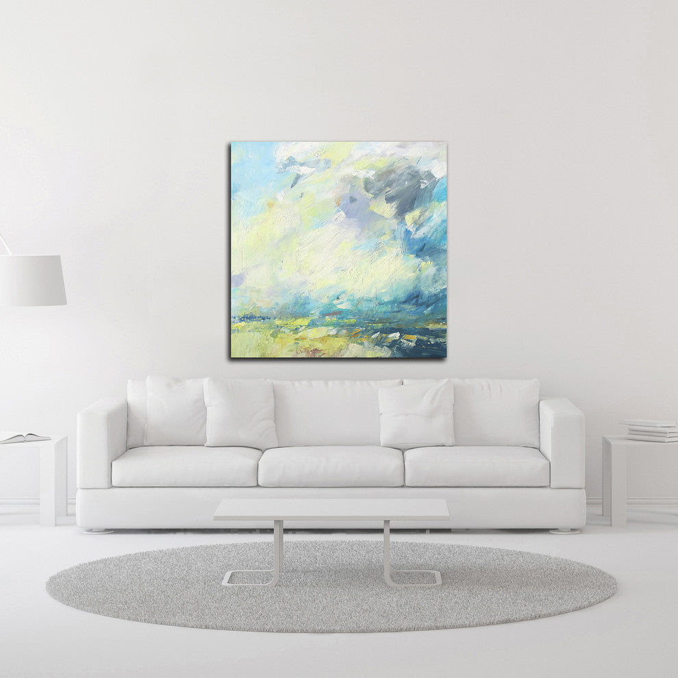 Autumn Skies by Andrew Kinmont, Print on Canvas, 16"x16"
