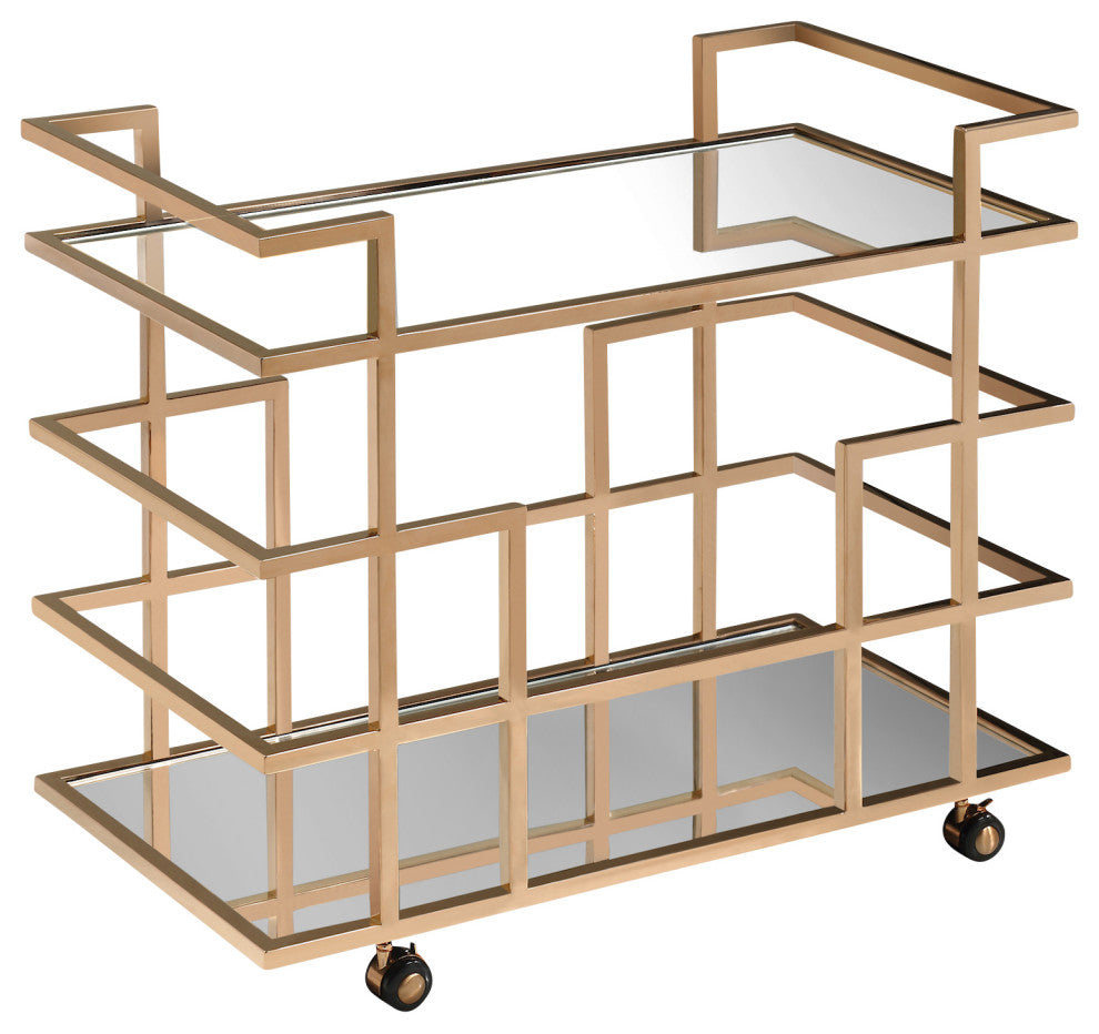 Modrest Caleb Rose Gold Wine Rack