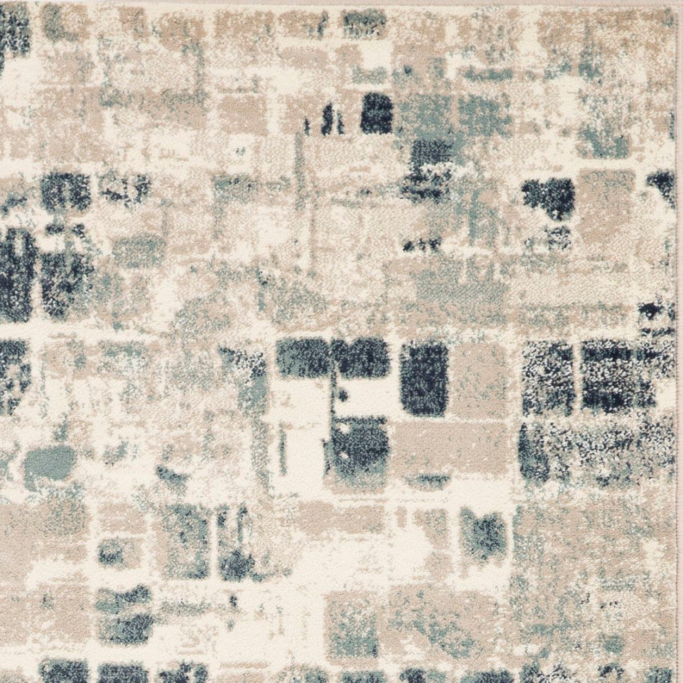 KAS Heritage 9369 Beige/Blue Wonder Area Rug, 2'2"x7'11" Runner