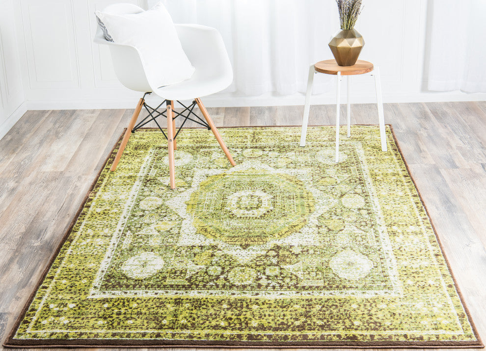 Unique Loom Light Green Lygos Imperial 2' 0 x 3' 0 Area Rug