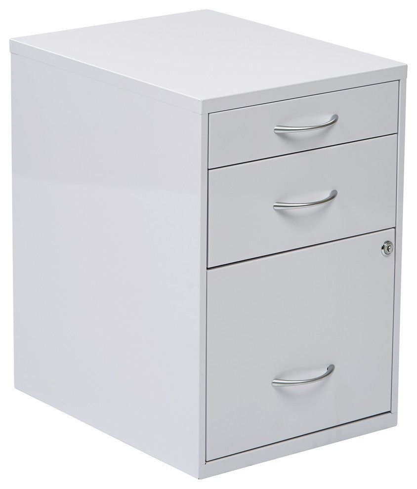 22" Pencil, Box, Storage File Cabinet, White