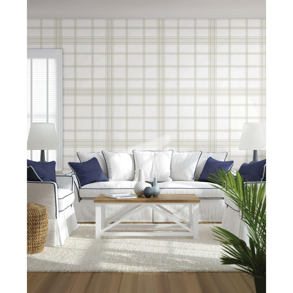 Charter Plaid Wallpaper