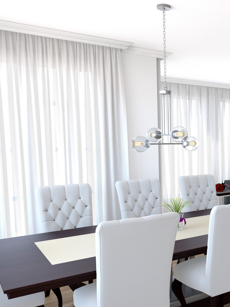 Jamie 25" Pendant, Satin Nickel