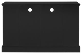 Highboy 52" Transitional Glass Wood TV Stand - Black