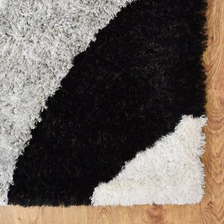 HAND TUFTED SHAG POLYESTER ECO-FRIENDLY AREA RUGS -Multicolor,Contemporary