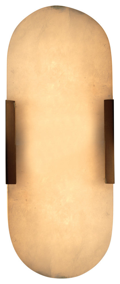 Wall Sconce, Antique Brass Metal