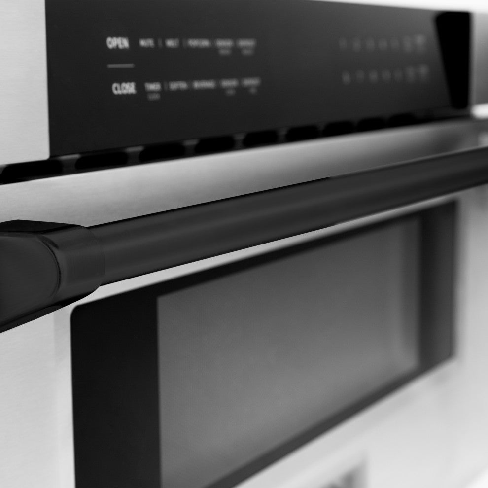 ZLINE 30" Microwave Drawer, Stainless Steel and Matte Black, MWDZ-30-MB