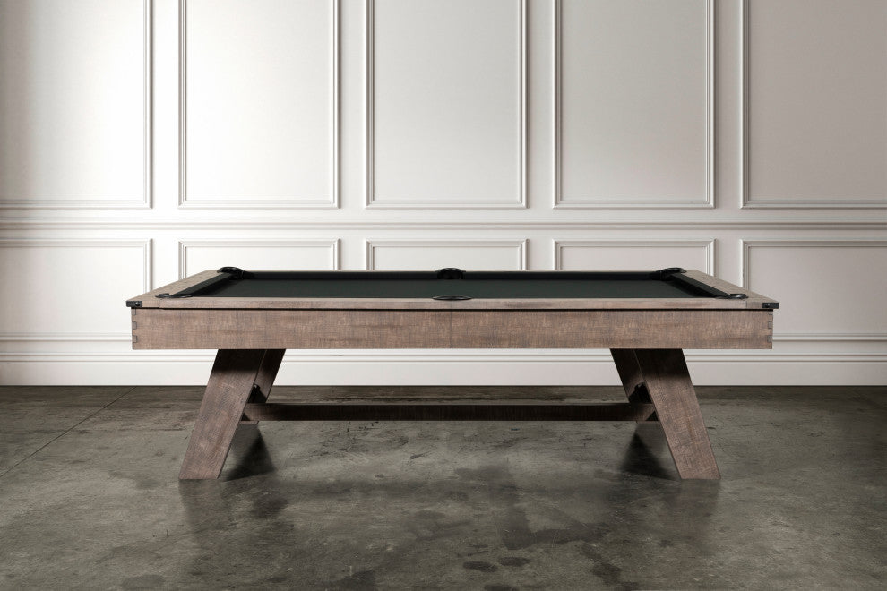 Hunter 8' Slate Pool Table Antique WithWood Legs