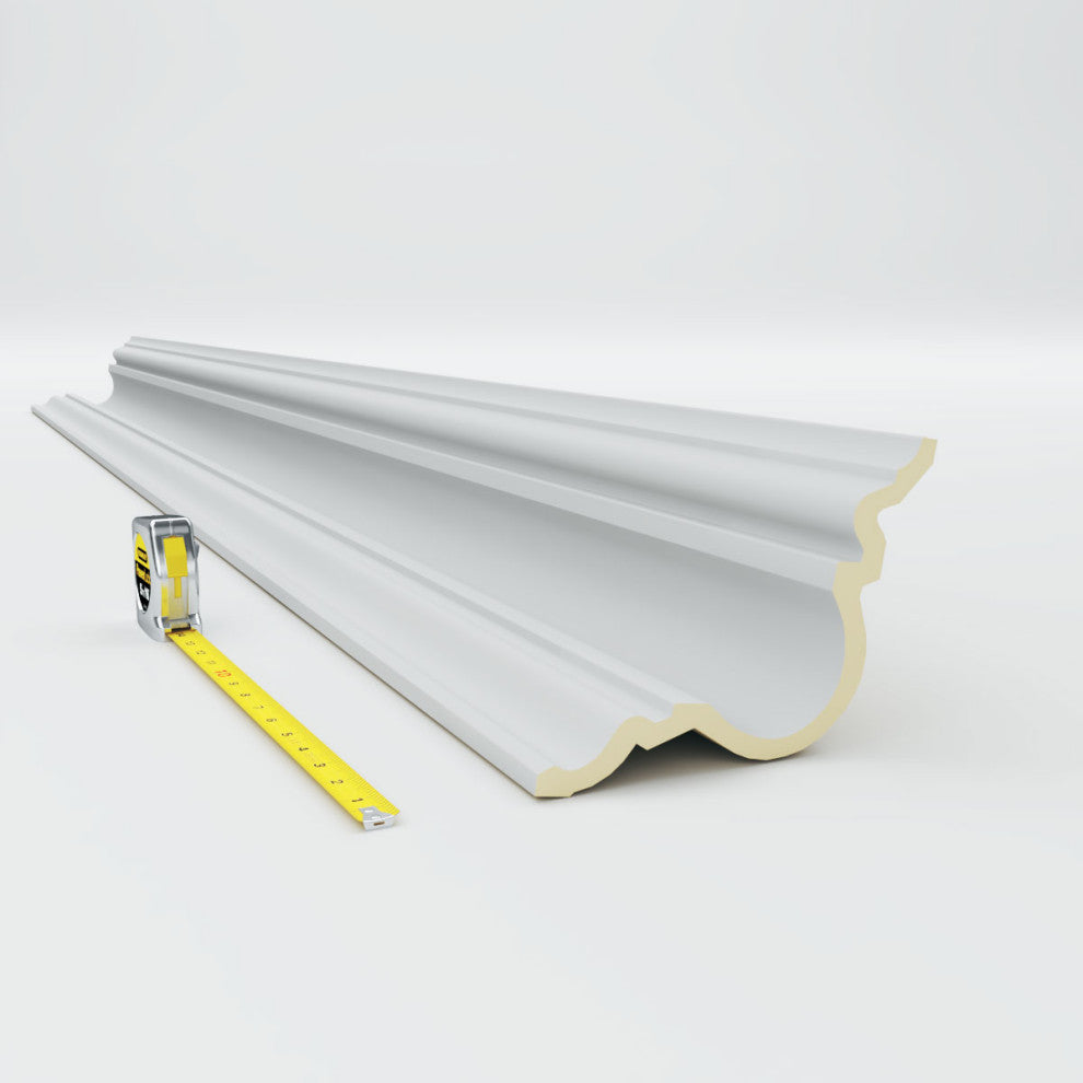 7 1/4"Hx7 1/8"Px9 7/8"Fx96 1/8"L, Devon Smooth Crown Moulding