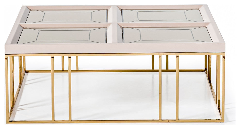 Carmela Cocktail Table Shimmering Ivory