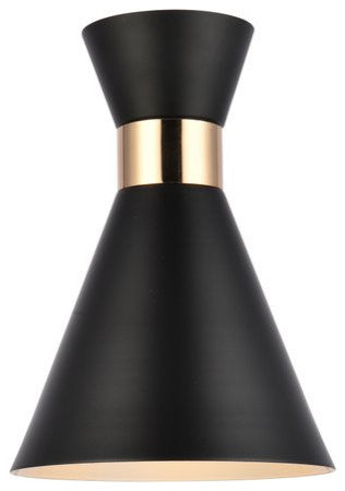 Harriet 6" Black Wall Sconce