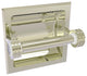 Clearview Recessed Toilet Paper Holder with Dotted Accents, Polished Nickel