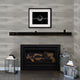 Ship Lap Wood Wallpaper, Medium Gray, Sample