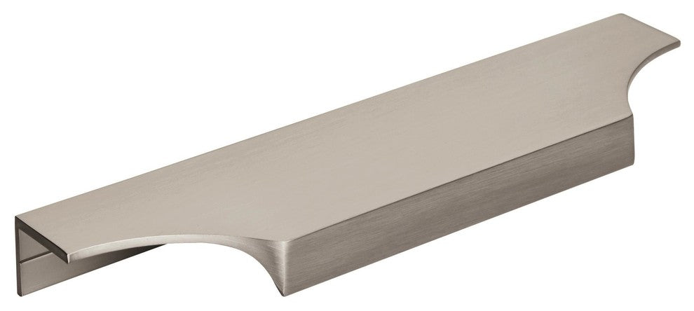 Extent 6-9/16" CTC Cabinet Edge Pull, Satin Nickel