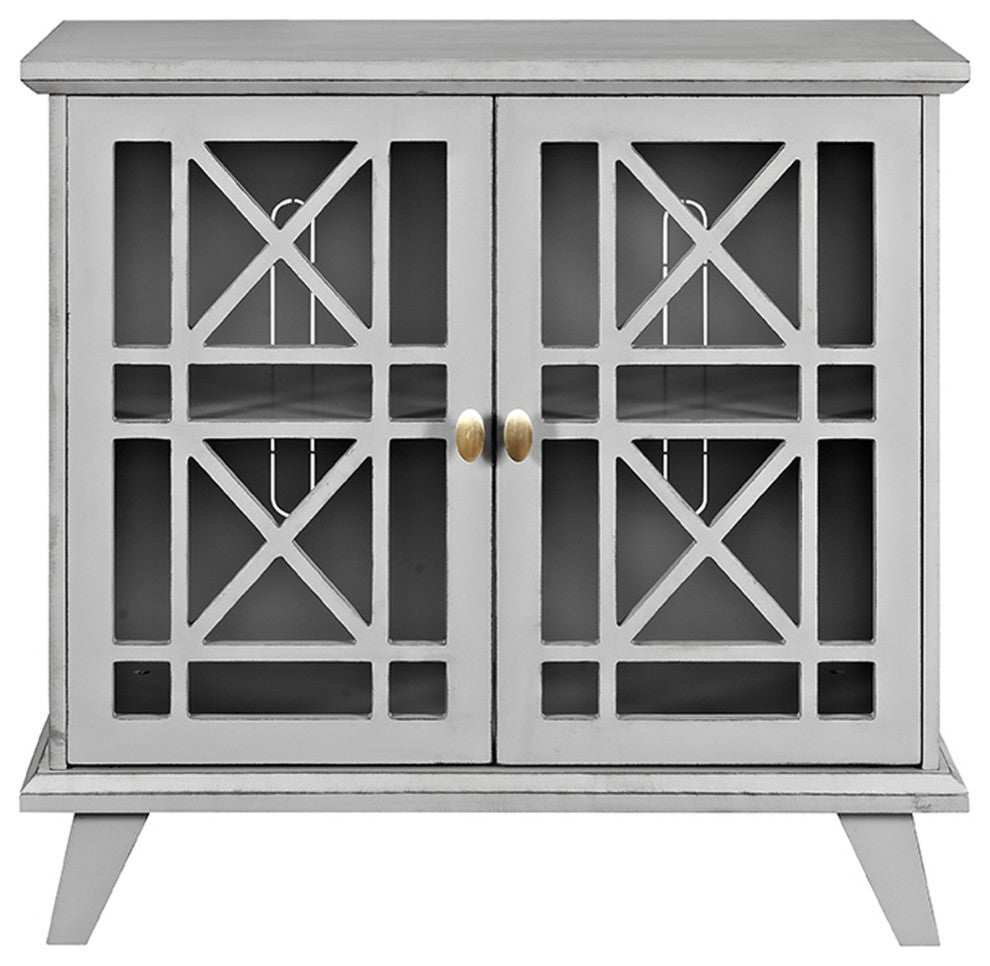 32" Accent Storage Cabinet - Grey