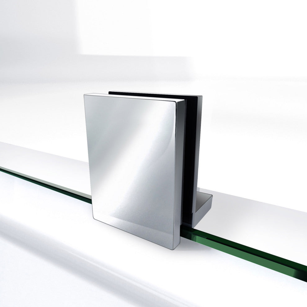 DreamLine Prism Lux 42x74 3/4 Neo-Angle Shower Enclosure, Chrome, White Base
