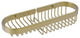Combination Wire Basket, Satin Brass