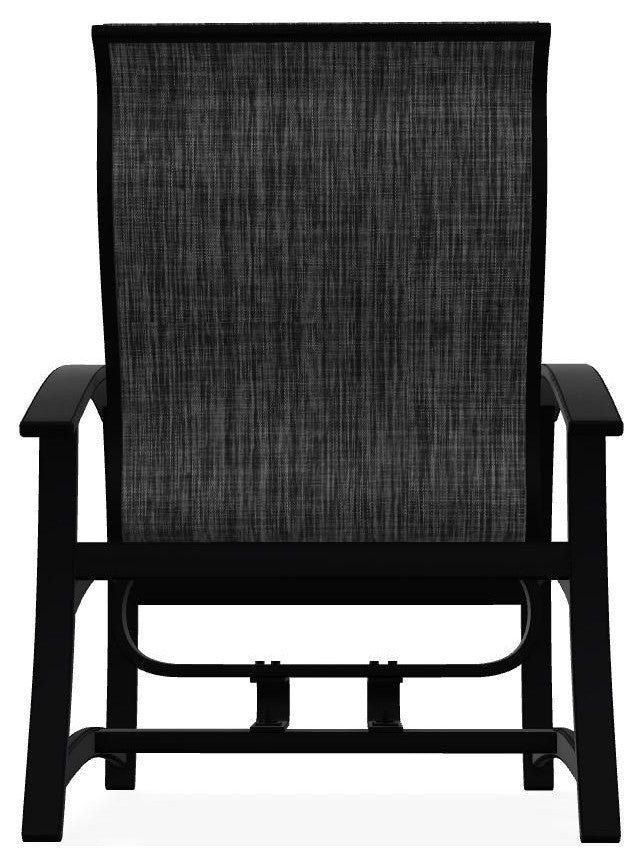 Belle Isle Sling Outdoor Hidden Motion Lounge Chair, Augustine Shadow/Black