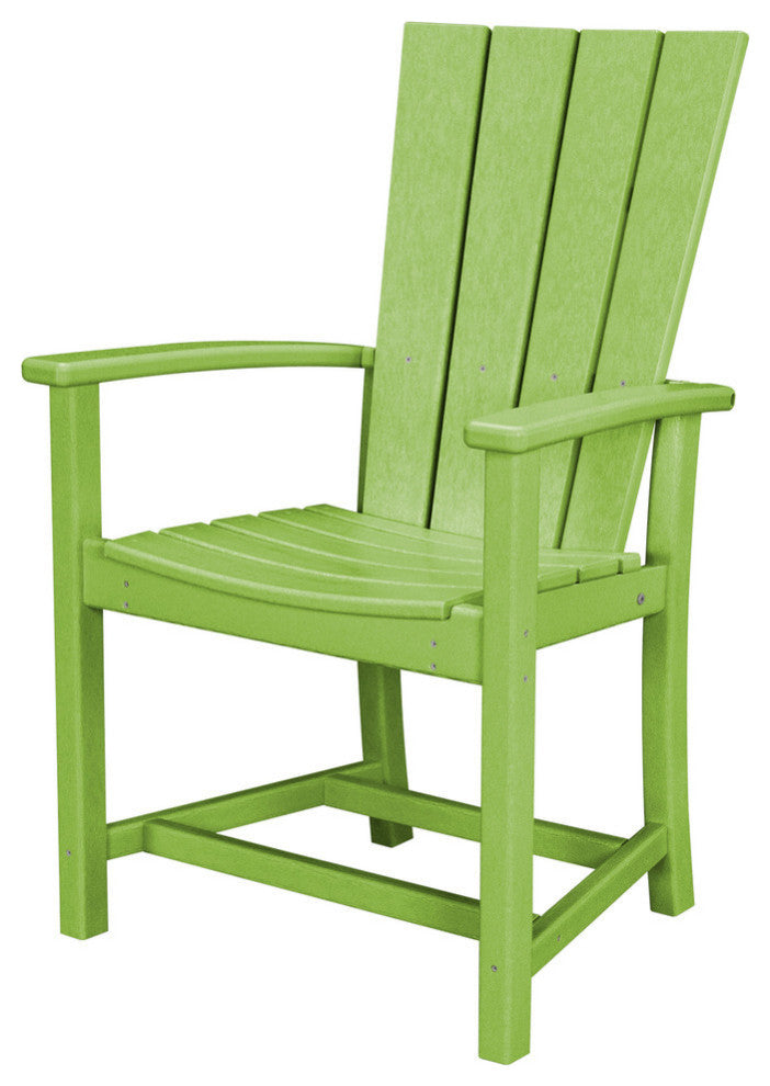 Polywood Quattro Adirondack Dining Chair, Lime