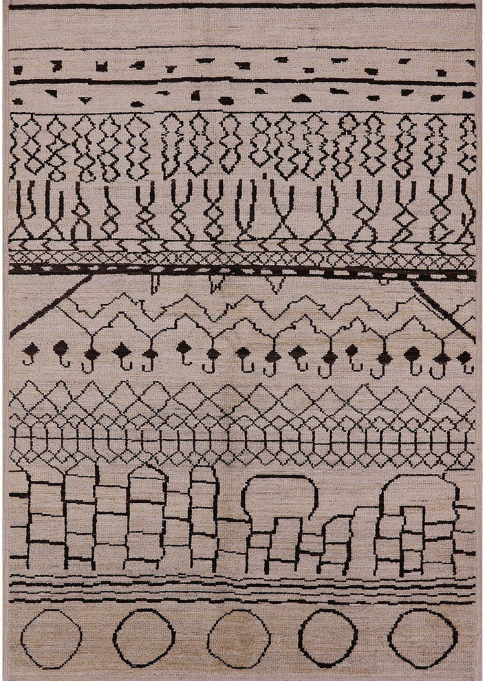 Ahgly Company Indoor Rectangle Mid-Century Modern Area Rugs, 3' x 5'