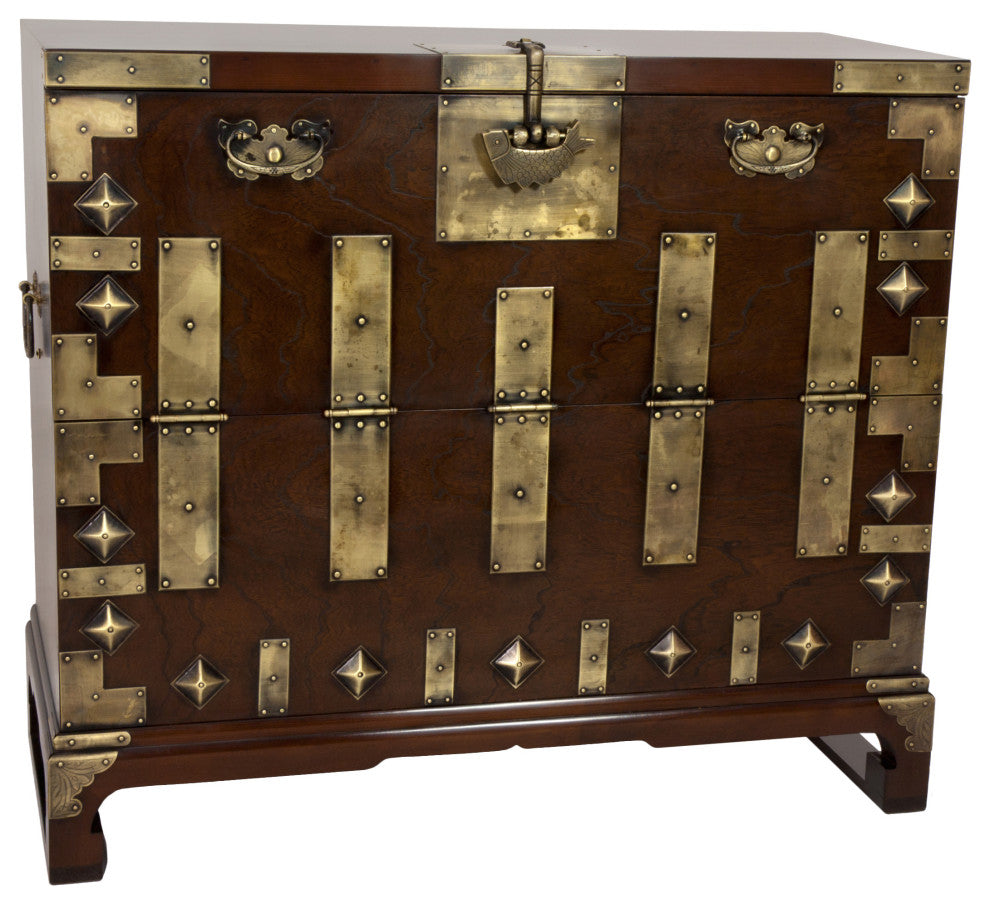 Korean Bandaji Antique Style Blanket Chest
