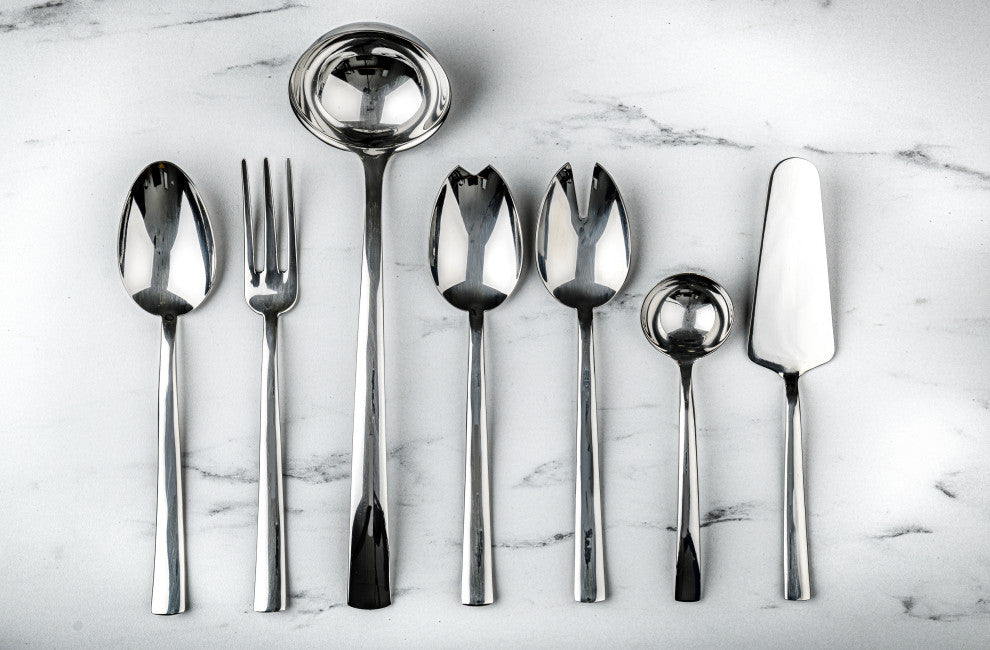 Atena Salad Serving Set 2-Piece Set Mirror