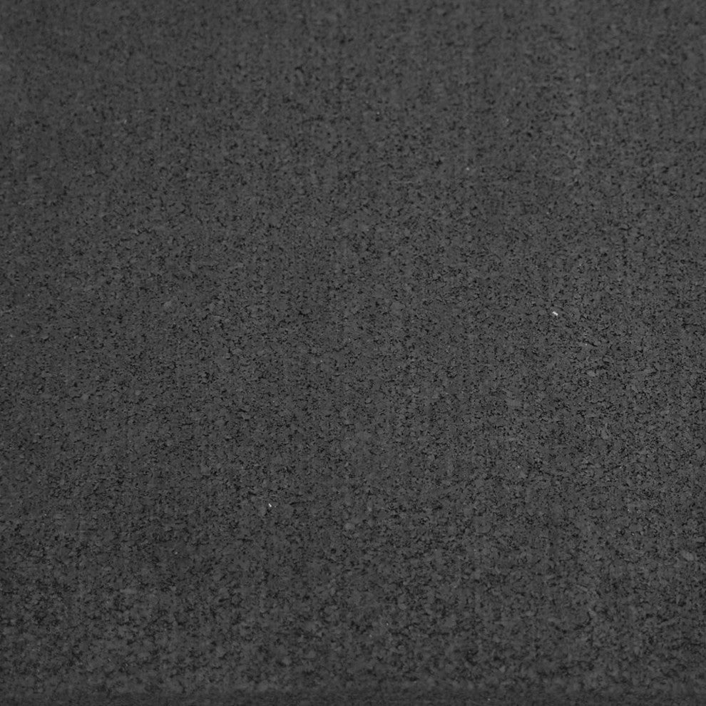 Rubber-Cal "Recycled Rubber Flooring" - 1/4" x 4ft x 5ft rolls - Black